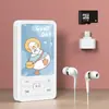Reproductor de MP3 Externo para Estudiantes, Diseño Simple de Dibujos Animados, Reproductor Deportivo Portátil con Ranura para Tarjeta y Tarjeta de Memoria, Juego Completo al por Mayor