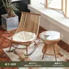 Mesas y sillas de exterior para patio, jardín, balcón, silla de ratán, juego de mesa y sillas de té, sillas de estilo chino para ocio al aire libre, mesas y sillas de exterior