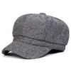 Gorra Informal Retro Otoño e Invierno Gorra Octogonal Británica Gorra de Hombre Boina Moda Otoño e Invierno para Hombre y Mujer Gorra de Periódico para Niños