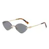 Gafas de sol que cambian de color, sin montura, unisex, moda transfronteriza, gafas de sol con forma de diamante, gafas de alta gama, gafas poligonales retro
