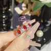 Anillo Versa Jewelry Medieval Vintage Completo de Circonita Diamantada para Mujer Chapado en Oro Imitación Color Diamante Rojo Paloma Anillo Brillante en Forma de Huevo Tesoro