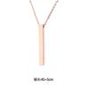 Collar colgante de acero inoxidable de venta caliente de comercio exterior Collar largo tridimensional Letras tridimensionales Largo Accesorios de joyería DIY