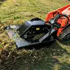 Retroescavadeira compacta, cortador de grama, triturador de capim para limpeza de terreno florestal, limpador de ervas daninhas de margem de rio, acessórios de capina compatíveis com retroescavadeira compacta