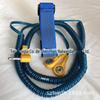 Fio de Prata Fio Condutor Circuito Duplo Anel de Pulso Antiestático Cordão de Seguro Duplo Durável Pulseira de Pulso Antiestática com Fio Faixa de Mão