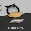 Yingyi Joias DIY Base de Corda de Cabelo de Brocado Song com Tampa Trevo de Quatro Folhas Redonda Corda de Cabelo de Linha Dupla Material de Acessórios de Cabelo Estilo Chinês