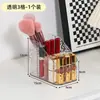 Caixa de Armazenamento de Cosméticos de Luxo Leve Transparente para Mesa de Maquiagem Prateleira de Grande Capacidade com Múltiplos Compartimentos Organizador de Batom e Skincare