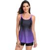 Traje de baño nuevo europeo y americano para mujer 2024 de secado rápido degradado dividido bikini fabricantes de comercio exterior mayoreo tankini