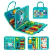 Pronta Entrega Quadro de Aprendizagem de Feltro Jardim de Infância Educacional Educação Infantil Brinquedo DIY Quadro de Vestir para Bebê Quadro Ocupado de Feltro Atacado