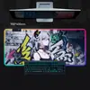 Fábrica Fonte Colorido RGB Graffiti Parede Fundo Menina-Temático Luminoso Mouse Pad Grande Teclado Pad Antiderrapante Mesa Mat