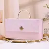 Caja de Regalo Estilo Nuevo 2026 con Acabado de Alta Gama, Caja de Regalo Portátil para Cumpleaños, Caja de Dulces para Dama de Honor de Banquete de Bodas, Caja Vacía