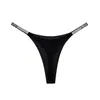 Dropshipping! 1045t Tanga Sexy com Strass Love Tira Fina Esportiva Fitness Calça T Cruzada para Mulheres