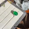 Anel Inlaid de Ágata Branca Natural de Alta Qualidade em Formato de Cabaça, Design Original de Luxo Leve com Toque de Alto Padrão, Inlay em Formato de Ovo, Joia de Presente para Mulheres