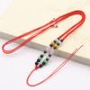 Nuevo de verano 71# trenza de cuatro hilos con accesorios de cuentas cuerda trenzada ajustable cuerda para collar de jade Hetian cuerda para colgante