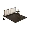 Cama Flotante de Hierro Forjado, Diseño Moderno Simple para Dormitorio del Hogar, Cama Matrimonial para Alquiler, Cama de Hierro Forjado con Marco de Hierro Reforzado y Acolchado Suave Suspendido