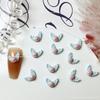 Série de cores macaron da moda rede asas de anjo joias para unhas decorações de unhas fofas e doces acessórios de resina diy