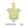 Joyería de Aleación Accesorios diy Patrón de Tortuga Pequeña Colgante de Collar Pulsera con Goteo de Aceite Colgante Doble Pequeño Venta al por Mayor Transfronteriza