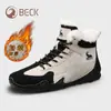 Botas Femininas de Cano Alto Gorilla 2026 Outono e Inverno Couro Genuíno Versátil Forradas com Lã Espessadas Botas de Neve Esportivas Casuais Botas Curtas Femininas
