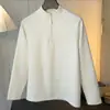 Camada base casual com meio zíper estilo americano para homens, moletom esportivo cleanfit para outono e inverno, camiseta de manga comprida com gola semi-alta