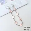 Nova Corrente de Mão Flor Gota de Óleo, Corrente Diagonal Pequena Fragrância para Celular, Acessórios para Capa de Celular, Pingente, Corrente de Celular, Corrente de Bolsa