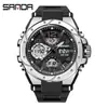 Reloj Deportivo Sanda para Hombres y Adolescentes Reloj Multifuncional para Estudiantes Resistente al Agua Esfera Grande Reloj Electrónico Venta Directa de Fábrica