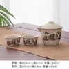 Juego de Té de una Olla y Dos Tazas Set para Hogar Dormitorio Hotel Restaurante Cerámica Kung Fu Juego de Té Tetera Taza de Té Recepción