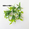 Flores Artificiales Hojas de Plástico Modelo de Decoración Césped para Cabeza de Boda Pinza para el Cabello Hierba Acuática Sola Hierba para Acuario Decoración de Plato de Comida para Restaurante