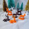 3 Três veados cervos veados multicoloridos Artesanato de Natal acessórios de presente Acessórios para joias DIY 4-6,3 cm