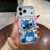 Funda Personalizada con Temática de Stitch Adecuada para Apple 17 Pro Max, iPhone 16 Pro, Estilo Caricatura para 14 Pro, 13, Linda para 15