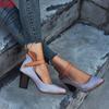 Sandalias de tacón alto y grueso para mujer, de talla grande, de comercio exterior europeo y americano, de Juti Spot, estación independiente de Amazon