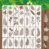 Plantilla de pintura de flores transfronteriza material PET lavable DIY pintura de pared decorativa spray tabla de dibujo hueca