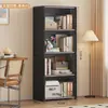 Estantería Transparente a Prueba de Polvo, Librería Sencilla, Estante de Almacenamiento de Piso de Combinación Libre, Gabinete Ahorrador de Espacio para Uso en Alquiler