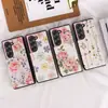 Adecuado para Samsung Z Fold 7 Modelo Plegable con Doble Cierre Estampado Z Fold 6/5 Funda para Teléfono Pintada con Ranura para Tarjetas