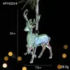 Nuevas Decoraciones Navideñas Transfronterizas, Copos de Nieve de Acrílico Coloridos, Colgantes para Árbol de Navidad, Decoraciones de Boda, Decoraciones Navideñas Tridimensionales