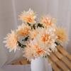 Venta al por mayor de fábrica de flores para decoración del hogar, exhibición de simulación de tres epifilos para bodas, guía de camino para el salón de bodas, material de base floral