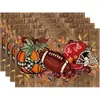 Manteles individuales de lino Amazon Otoño Acción de Gracias Transfronterizos para Decoración de Fiesta Festiva en Sala de Estar Comedor del Hogar Banderines de Mesa Personalizados