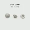 Exquisitos Botones Metálicos Huecos con Diseño de Flor de Ciruelo Incrustada con Diamantes, Botones Redondos para Cárdigans, Camisas, Botones Pequeños para Chaquetas, Botones Decorativos