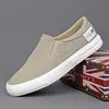 Zapatos de Lona Transpirables Nuevos de Primavera, Zapatillas Slip-On de Moda, Clásicas, Versátiles, Zapatos de Moda para Jóvenes