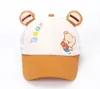 Versión coreana de la nueva gorra de red con oso gorra de béisbol para niños linda caricatura sombrero para el sol comercio exterior niño gorra de red al por mayor T520