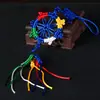 Colgante de nudo de diamante de rueda francesa Lanyard para mochila de coche de Tíbet Llavero tejido a mano Accesorios de Nudo de la Suerte 1