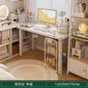 Penteadeira para Quarto de Menina, Mesa de Maquiagem Dois em Um, Novo Modelo 2025, Estilo Creme, Luxo Leve, Sensação de Alta Qualidade, Mesa de Escrita para Casa