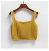 Camisola pequeña con cuello cuadrado para mujer, estilo Spice Girl, estilo transfronterizo del sudeste asiático, de verano, con interior corto y fresco