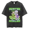 Transfronteriza Lavable230g Camiseta Lavable de Anime Estampado Retro Múltiples Patrones Venta Directa de Fábrica