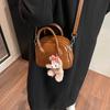 Bolsa de design de nicho único estrangeiro feminina outono e inverno 2025 nova bolsa transversal de ombro único versátil retrô bolsa de boliche