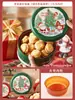 Caja de Lata de Dulces Navideños Lata de Metal Caja de Empaque de Galletas de Dibujos Animados para Niños Caja de Regalo para Niños