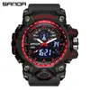 Sanda Doble Pantalla Reloj de Moda para Estudiante Deporte al Aire Libre Multifuncional Electrónico para Hombre y Mujer Resistente al Agua Luminoso