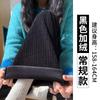Pantalones de punto de espiga de trigo pequeños con forro polar para otoño e invierno para mujer 145 cintura alta drapeados casuales de chenilla de pierna ancha 150 cm