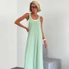 Amazon Primavera y Verano Nuevo Estilo Europeo y Americano Cómodo Camisola de Punto Holgado Camisón Conjunto de Dos Piezas Ropa de Casa Transfronteriza para Mujer