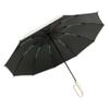Paraguas Automático con Hebilla de Anillo, Paraguas Reforzado, Paraguas Elegante para Hombre y Mujer Engrosado, Paraguas Plegable Inverso para Montar en Coche