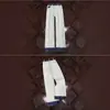 Jeans acampanados para hombre de comercio exterior transfronterizo para primavera y otoño, estilo de calle alto americano, geniales y elegantes, corte limpio, patchwork, pantalones de algodón rectos adelgazantes