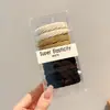 Cuerda Duradera para Trenzar el Cabello, Accesorio para el Cabello de Goma, Goma Elástica de Alta Gama Morandi, Cuerda Negra para el Cabello que No Aprieta, Cuerda de Cabello Colorida